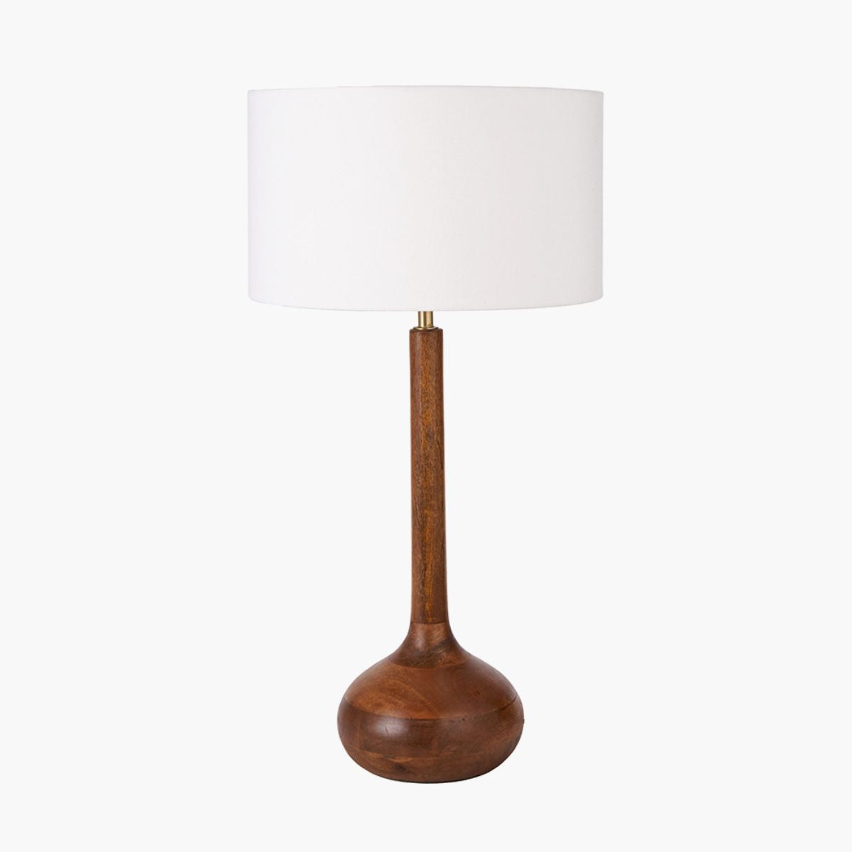Pacific Lifestyle Toma Oiled Wood Tall Neck Table Lamp Base