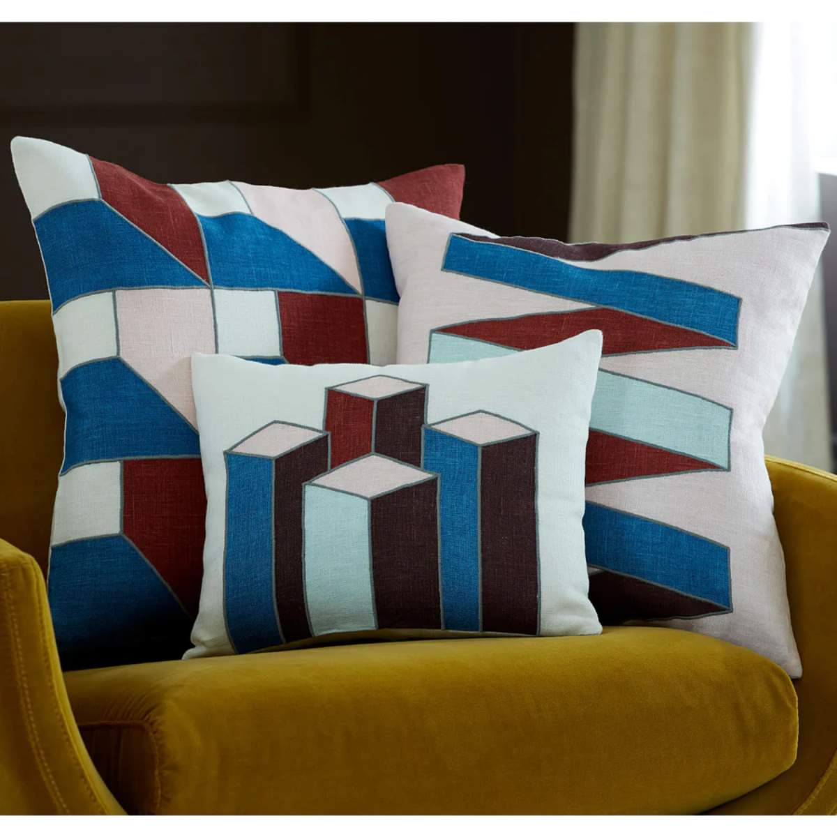 Jonathan Adler Torino Cubes Cushion