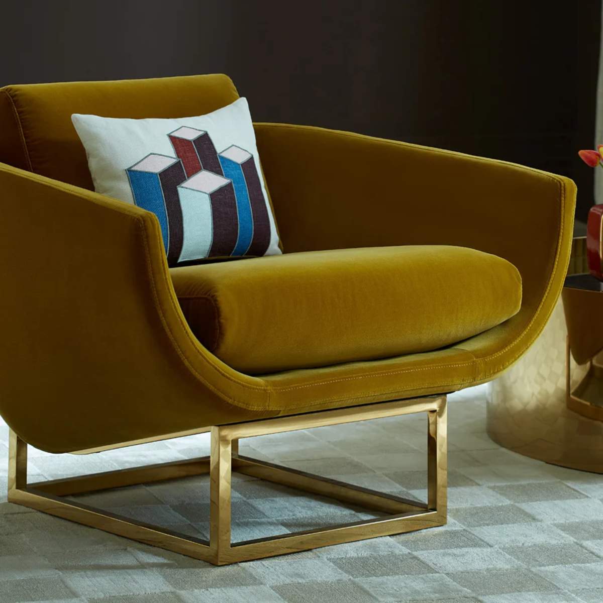 Jonathan Adler Torino Cubes Cushion