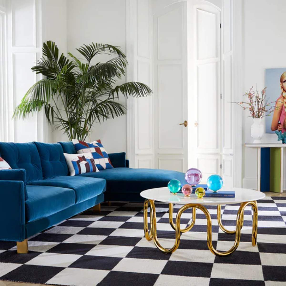 Jonathan Adler Torino Cubes Cushion