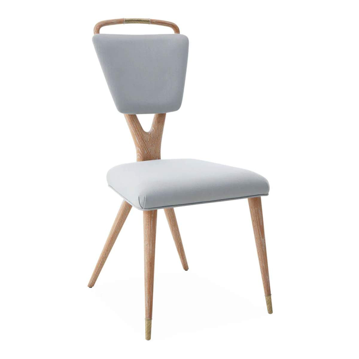 Jonathan Adler Torino X-Back Dining Chair in Tussah Sky