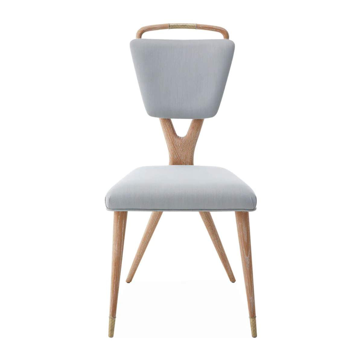 Jonathan Adler Torino X-Back Dining Chair in Tussah Sky