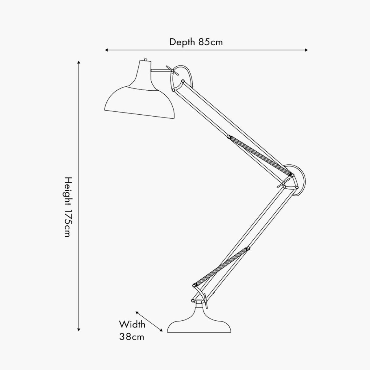 Designers Guild Tortona Floor Lamp Emerald