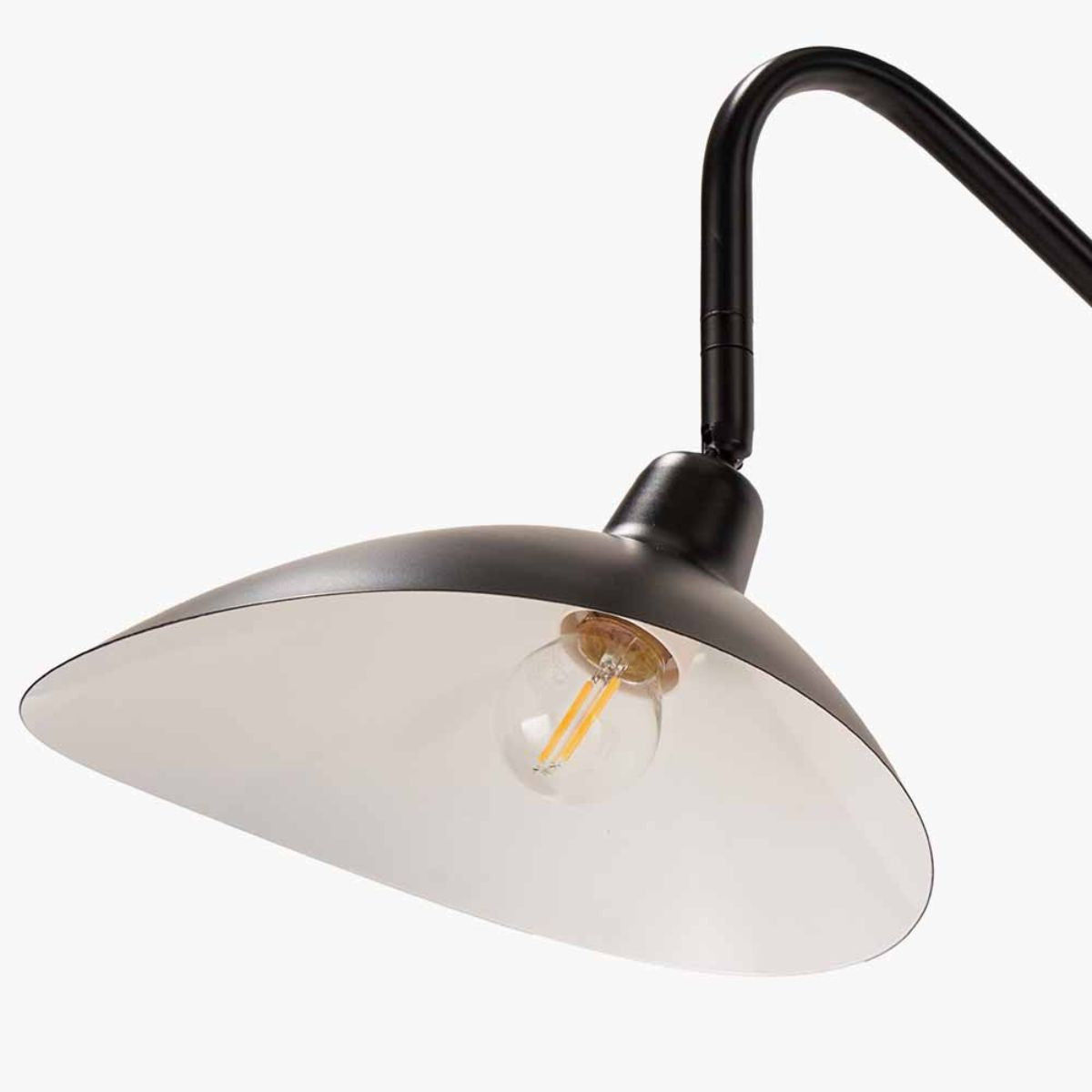 Pacific Lifestyle Toulon Black Metal Task Floor Lamp