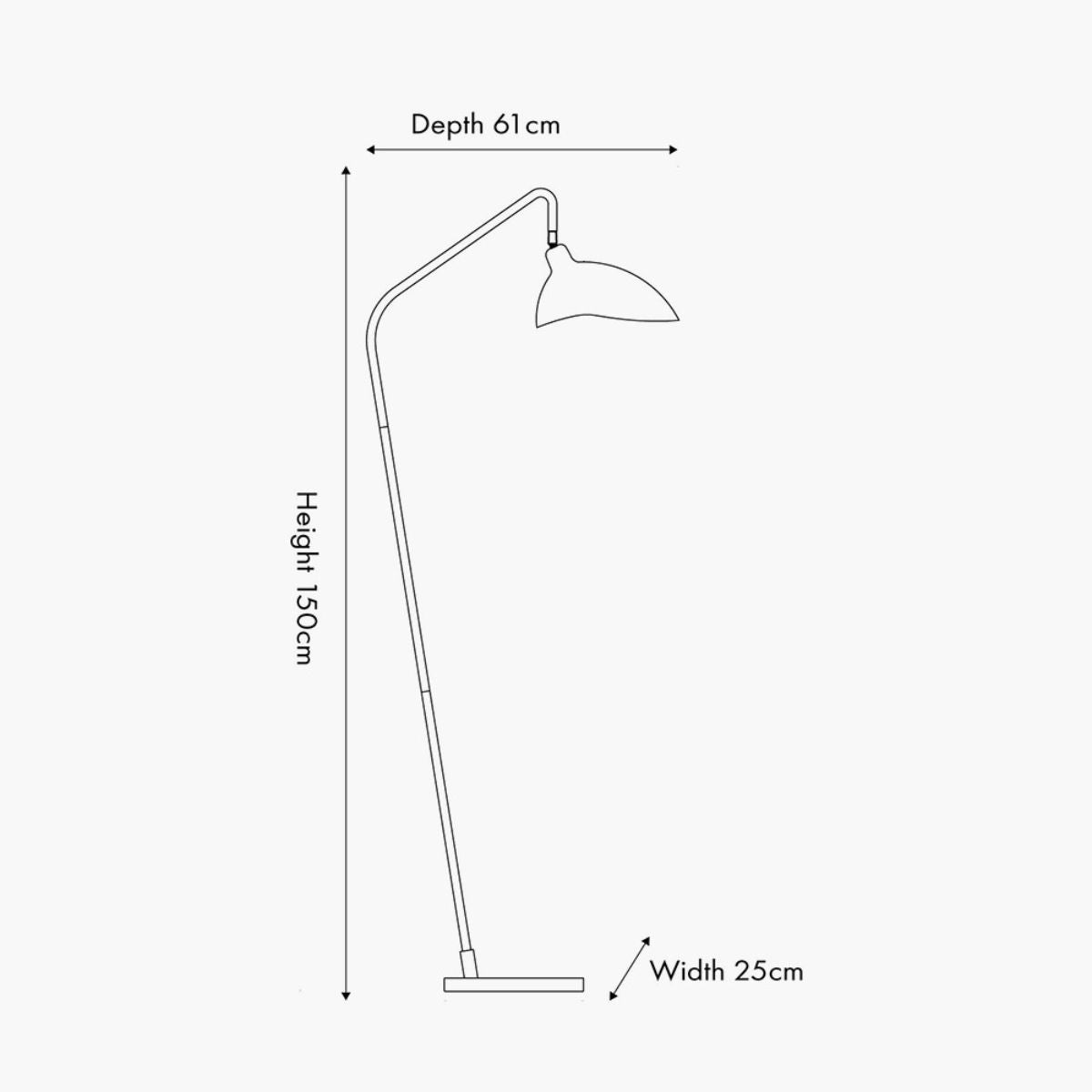 Pacific Lifestyle Toulon Black Metal Task Floor Lamp