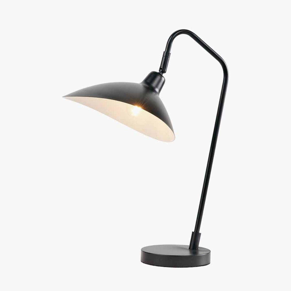 Pacific Lifestyle Toulon Black Metal Task Table Lamp