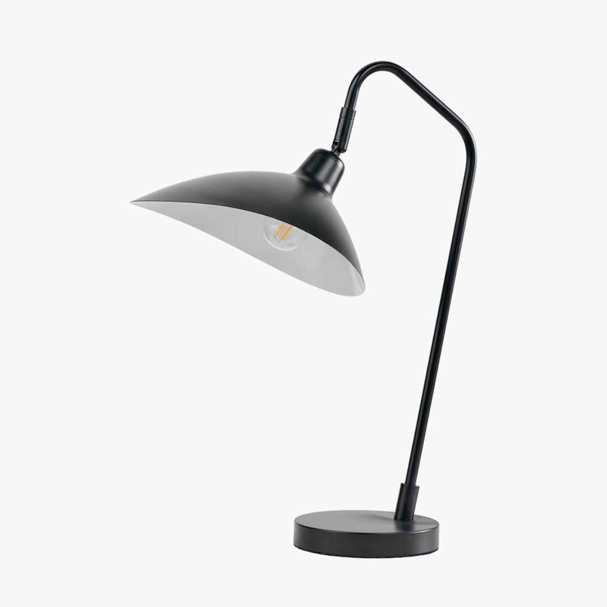 Pacific Lifestyle Toulon Black Metal Task Table Lamp
