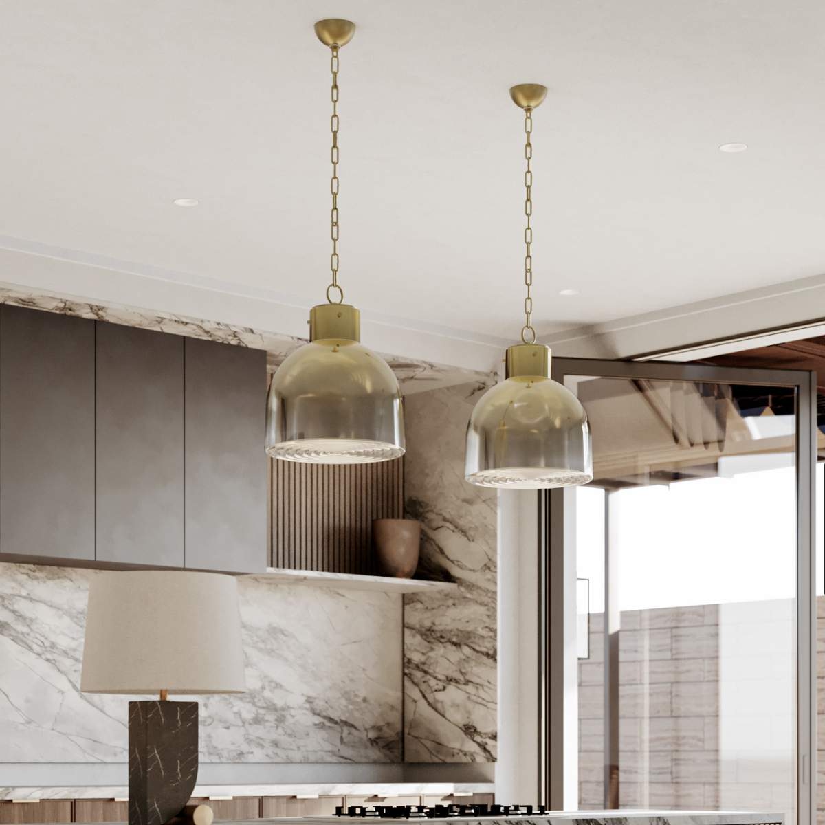 Hudson Valley Lighting Troy 1 Light Pendant - Beryl