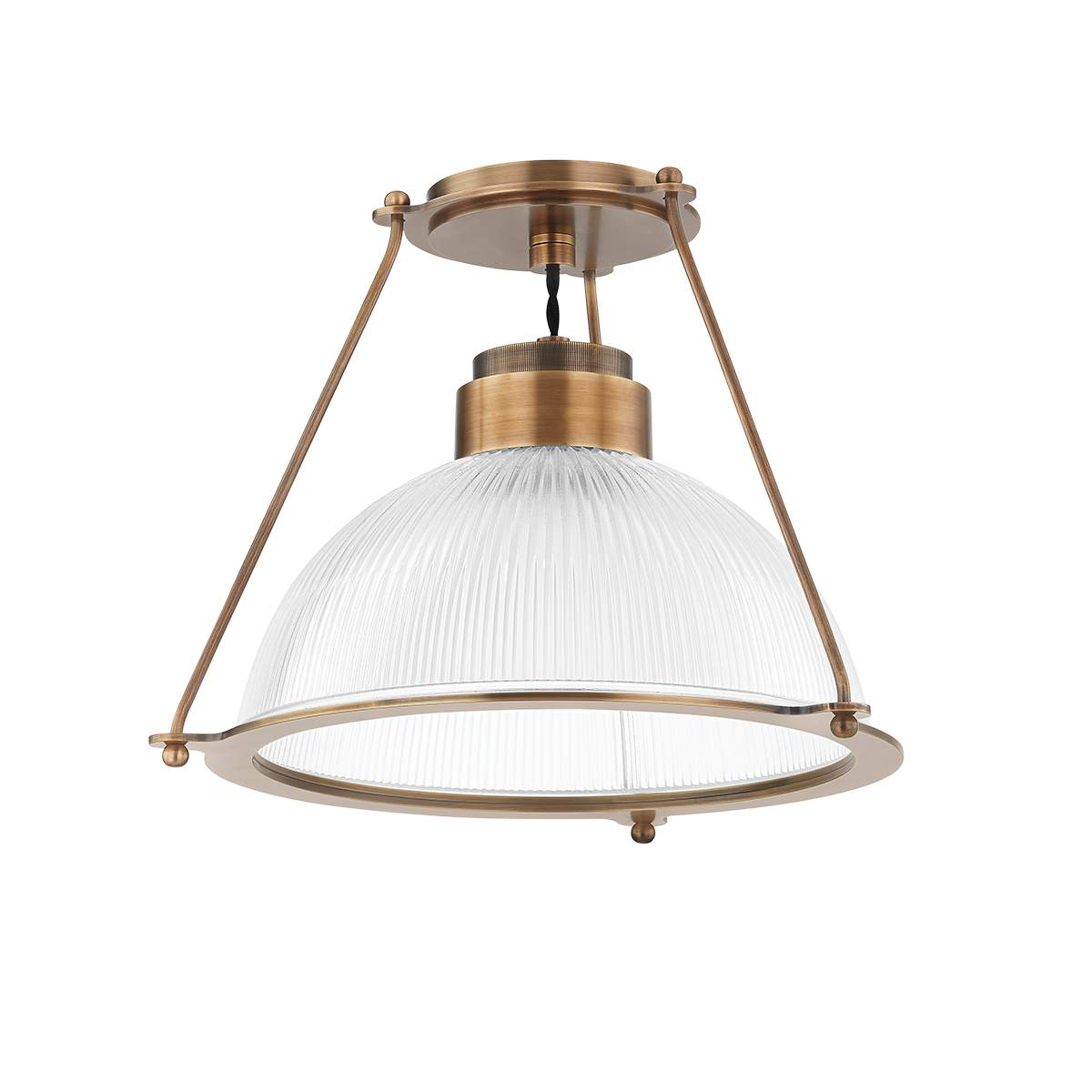 Hudson Valley Lighting Troy 1 Light Semi Flush Mount - Glint