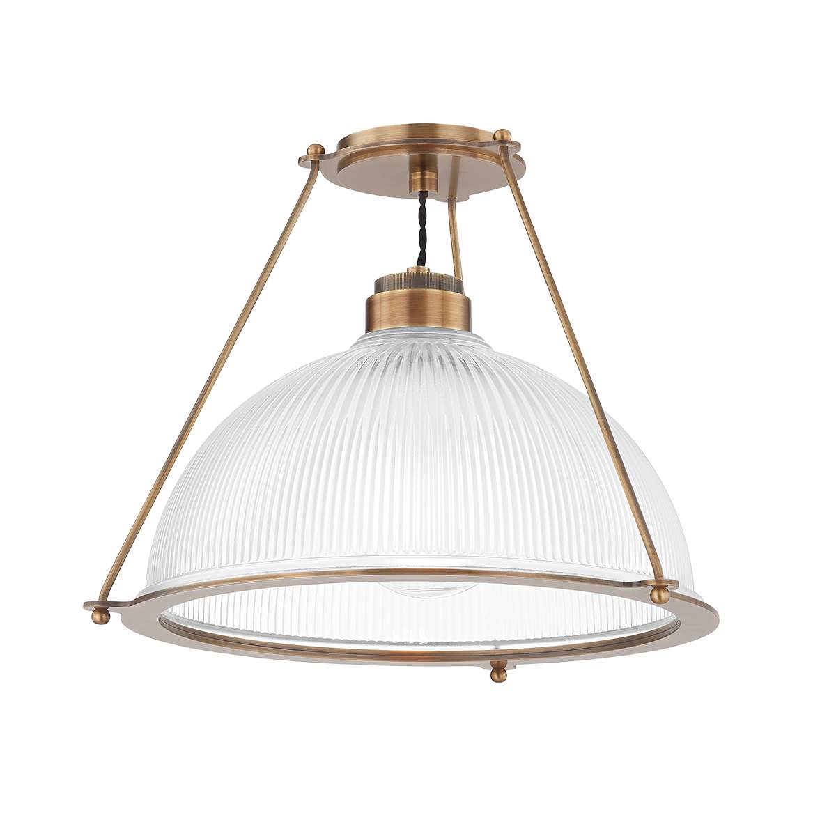 Hudson Valley Lighting Troy 1 Light Semi Flush Mount - Glint