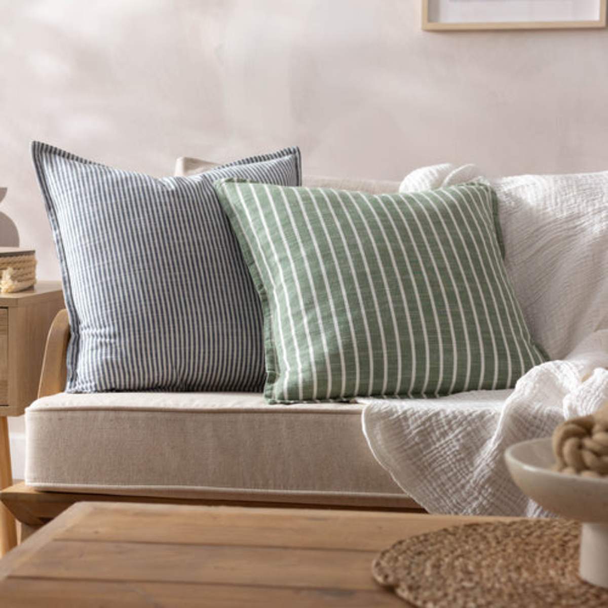Furn Truro Stripe Reversible Cushion