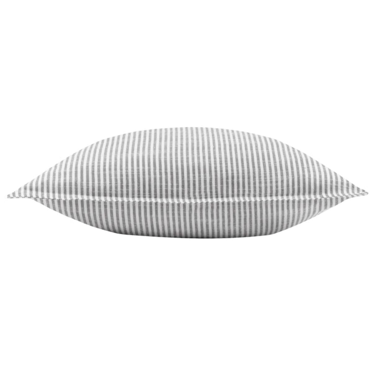 Riva Home Truro Striped 100% Cotton Cushion Grey