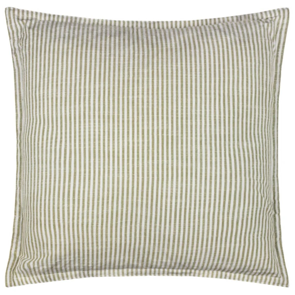 Riva Home Truro Striped 100% Cotton Cushion Moss