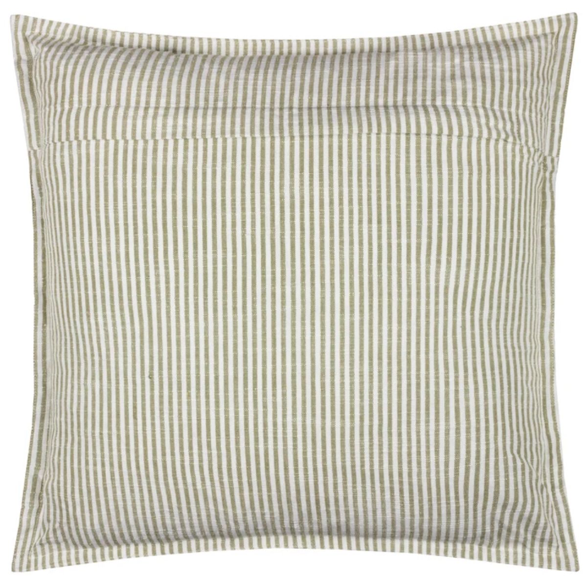 Riva Home Truro Striped 100% Cotton Cushion Moss