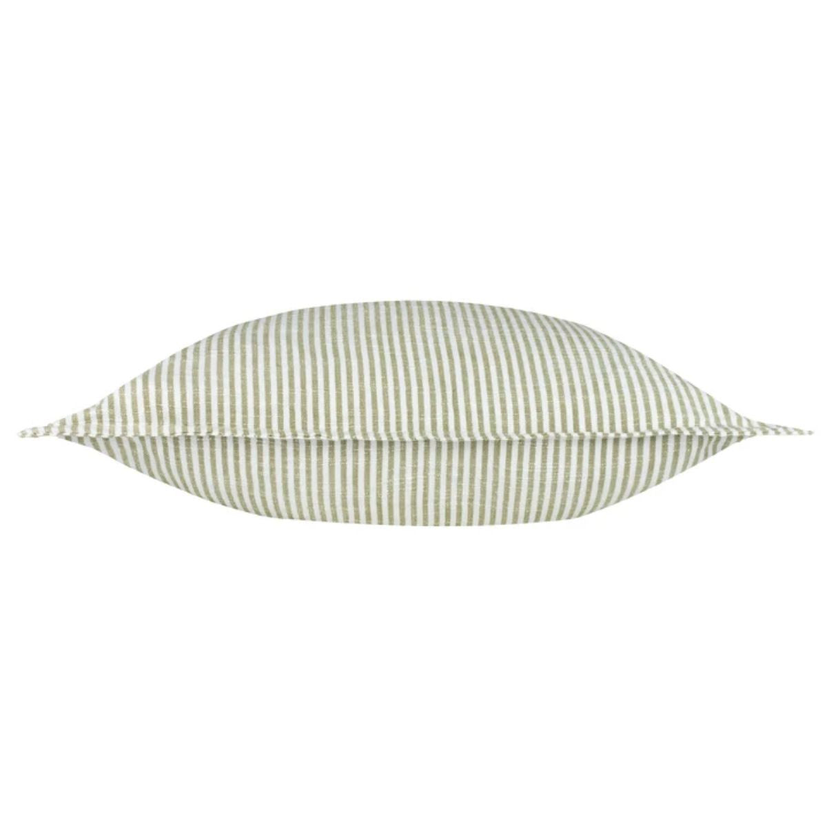 Riva Home Truro Striped 100% Cotton Cushion Moss