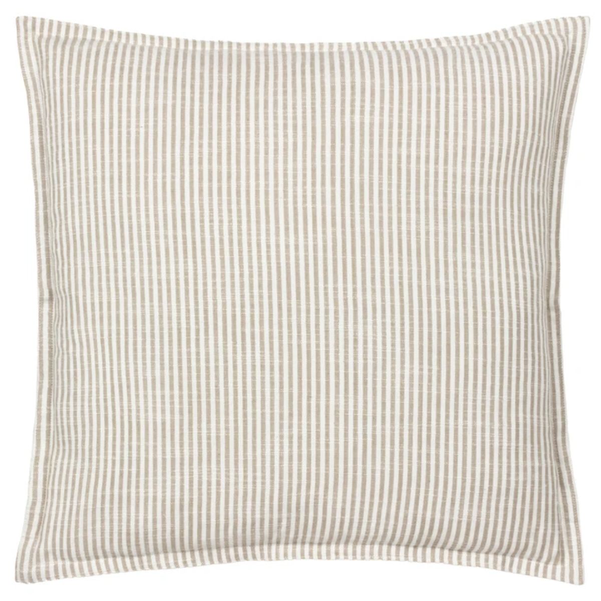 Riva Home Truro Striped 100% Cotton Cushion Natural