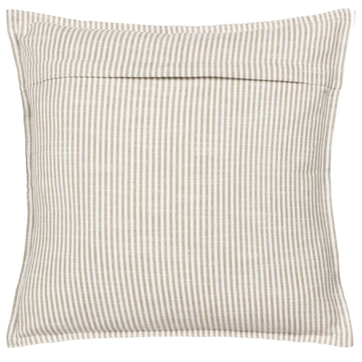 Riva Home Truro Striped 100% Cotton Cushion Natural