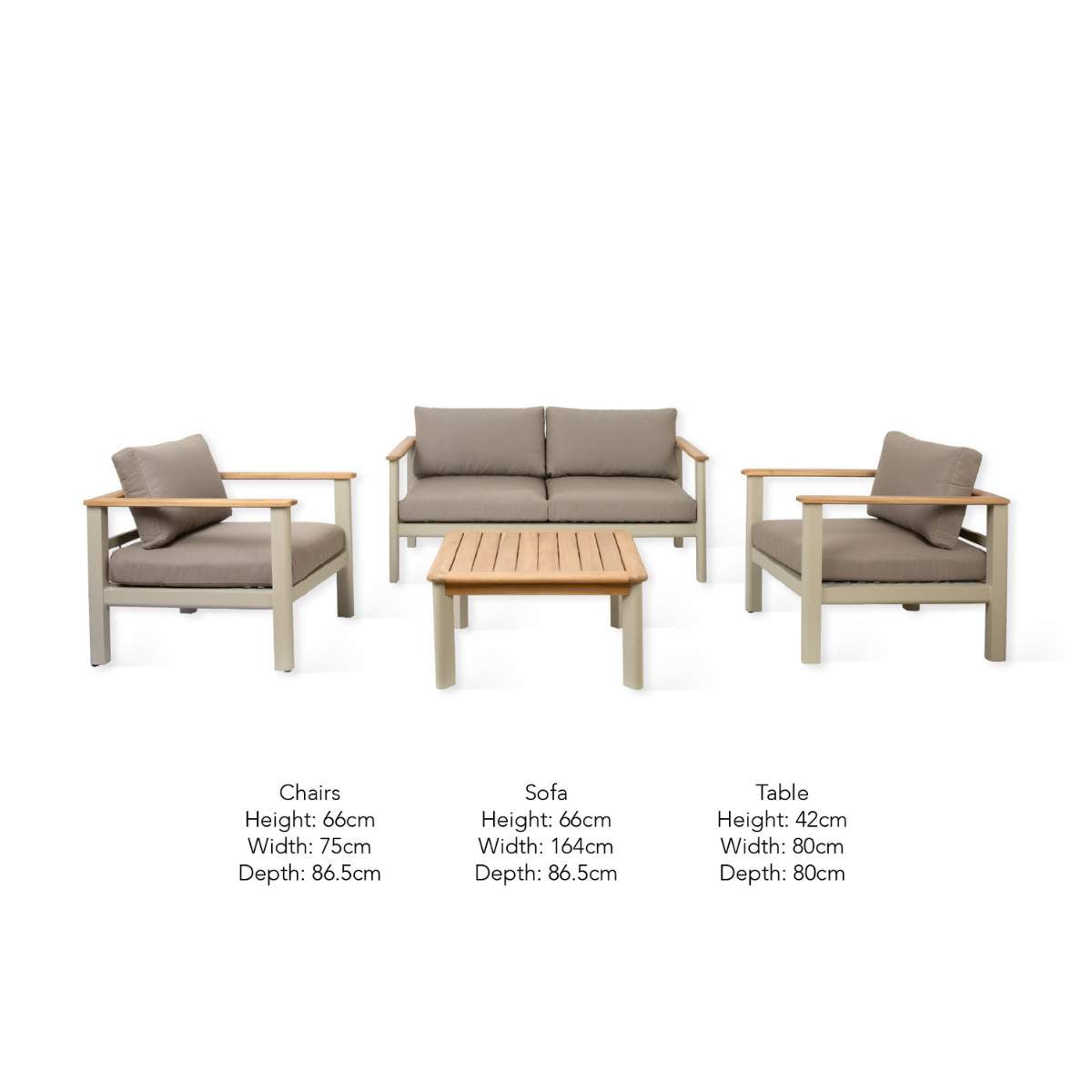Garden Trading Tuffley 2 Seater Sofa Set Natural