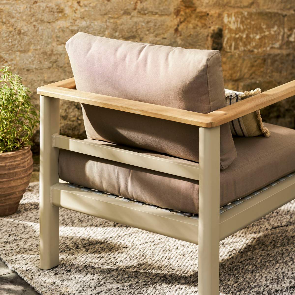 Garden Trading Tuffley 2 Seater Sofa Set Natural