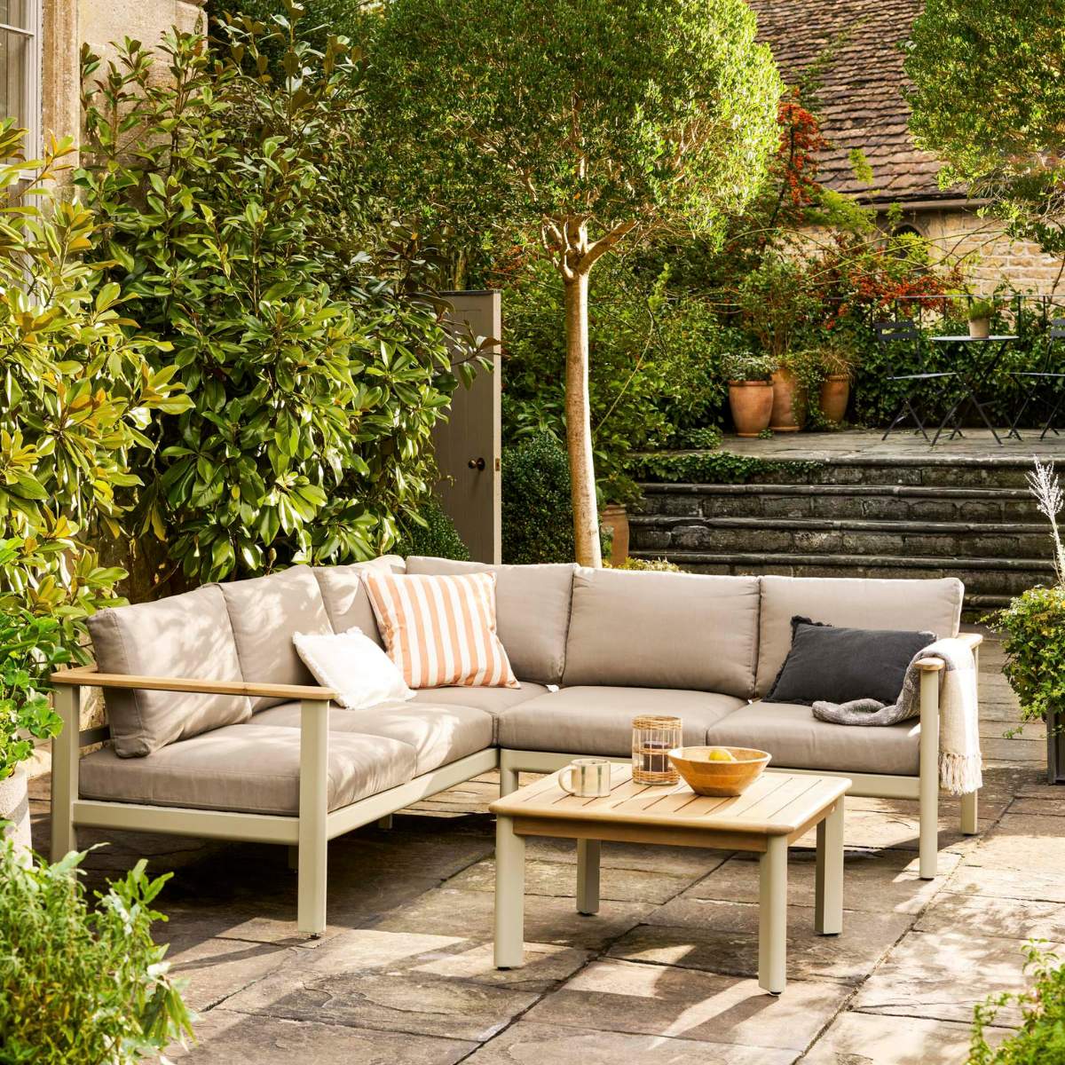 Garden Trading Tuffley Corner Sofa Set Natural