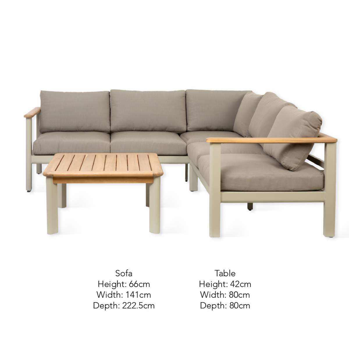 Garden Trading Tuffley Corner Sofa Set Natural
