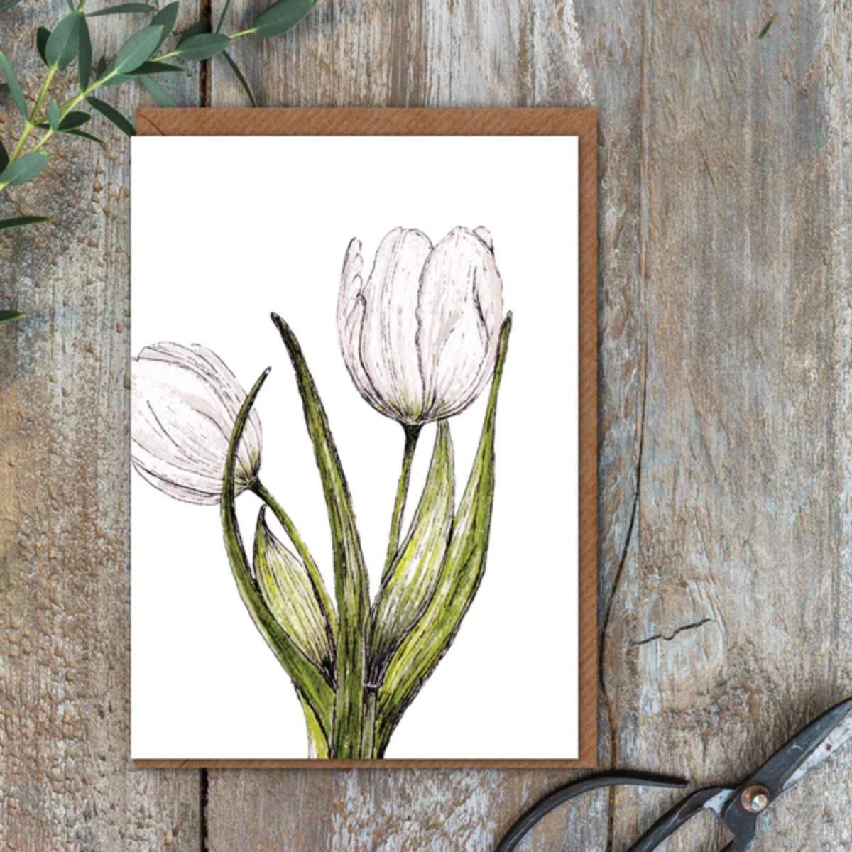 Toasted Crumpet Tulips Card