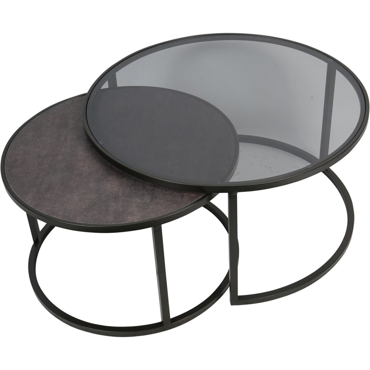 Libra Interiors Turner Set of 2 Nesting Coffee Tables