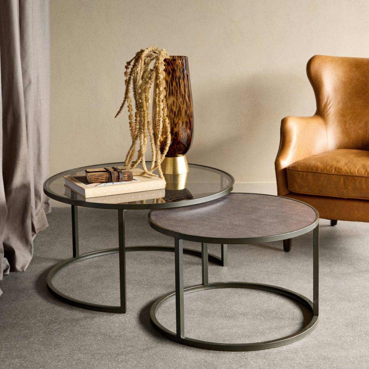 Libra Interiors Turner Set of 2 Nesting Coffee Tables