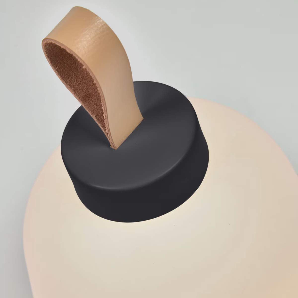 Kave Home Udiya outdoor table lamp in polythene and metal with a black finish