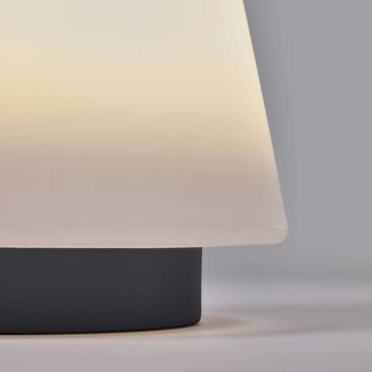 Kave Home Udiya outdoor table lamp in polythene and metal with a black finish