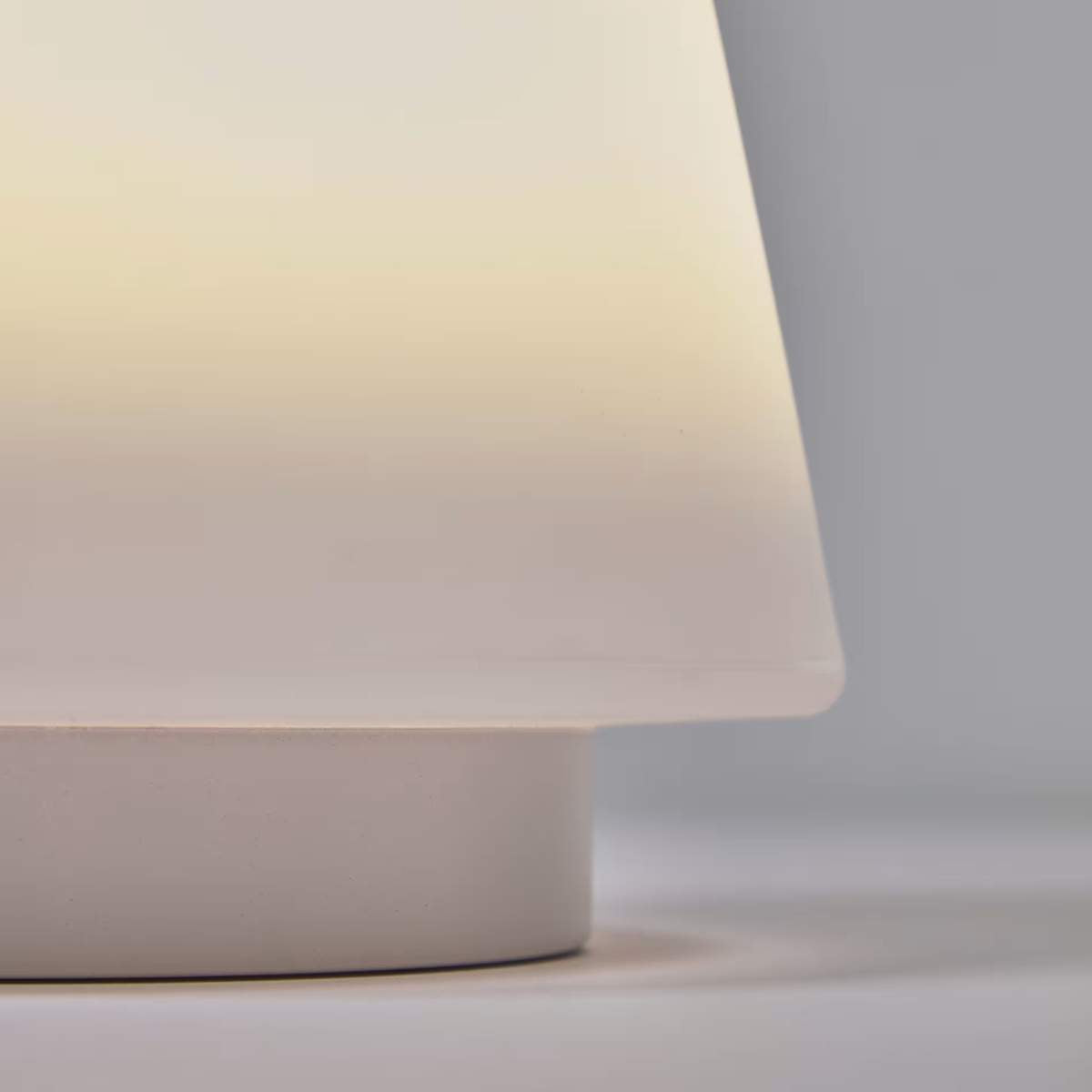 Kave Home Udiya outdoor table lamp in polythene and metal with a black finish