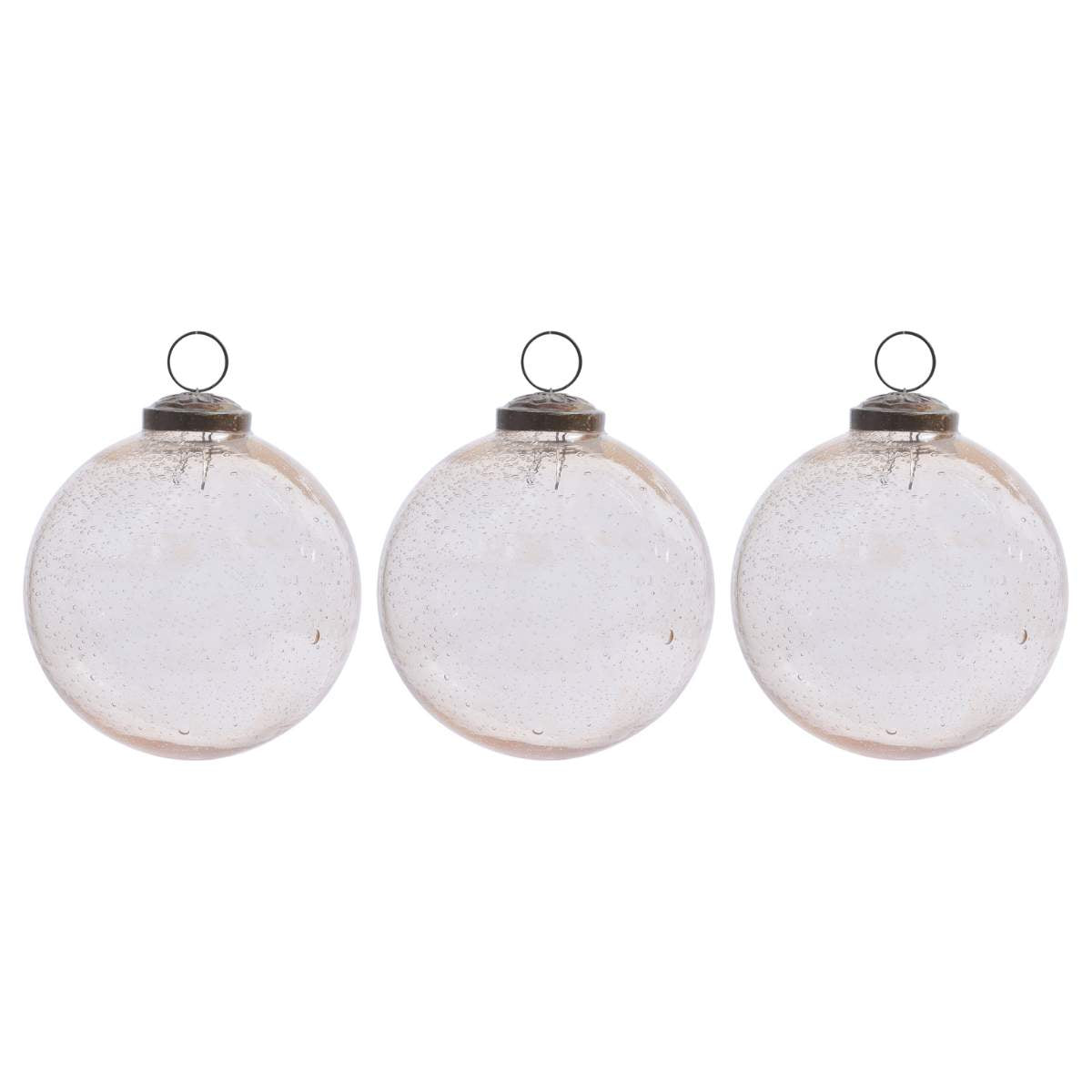 Garden Trading Uffington Baubles Set of 3 Cinnamon - Pack of 4