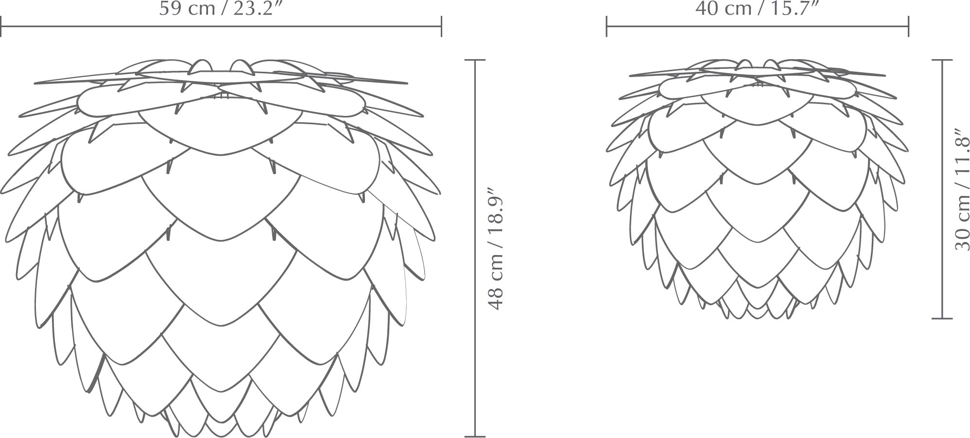 Umage Aluvia Lampshade In Pearl White