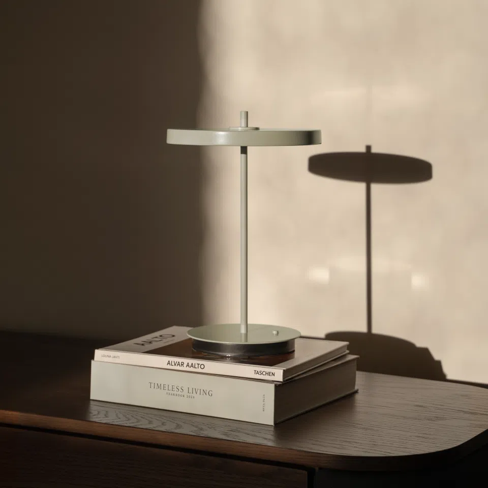 Umage Asteria Move Portable Lamp In Nuance Olive Monochrome