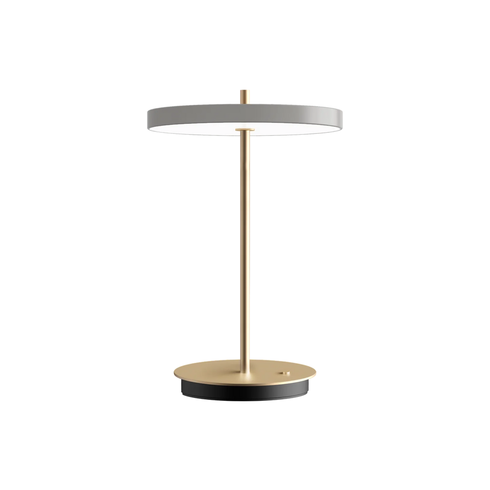 Umage Asteria Move Portable Table Lamp In Nuance Mist And Brass