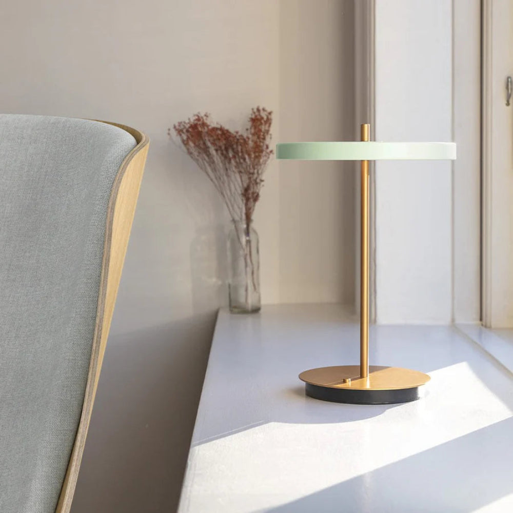 Umage Asteria Move Portable Table Lamp In Nuance Olive And Brass lifestyle 9