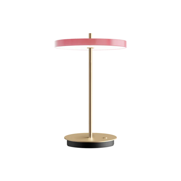 Umage Asteria Move Portable Table Lamp In Nuance Rose And Brass