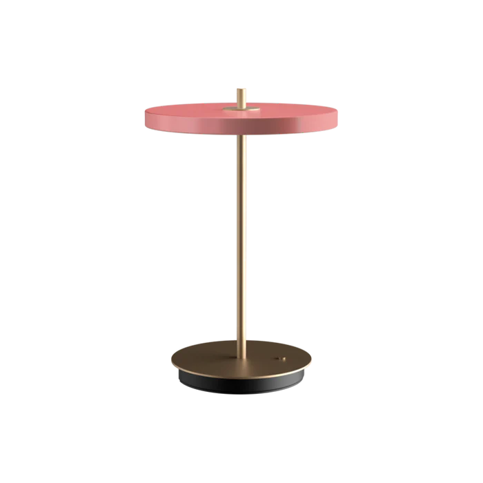 Umage Asteria Move Portable Table Lamp In Nuance Rose And Brass