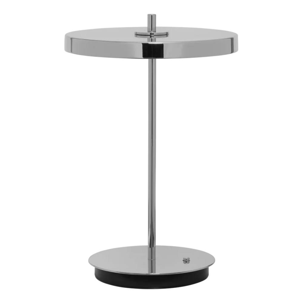 Umage Asteria Move Portable Table Lamp In Polished Steel