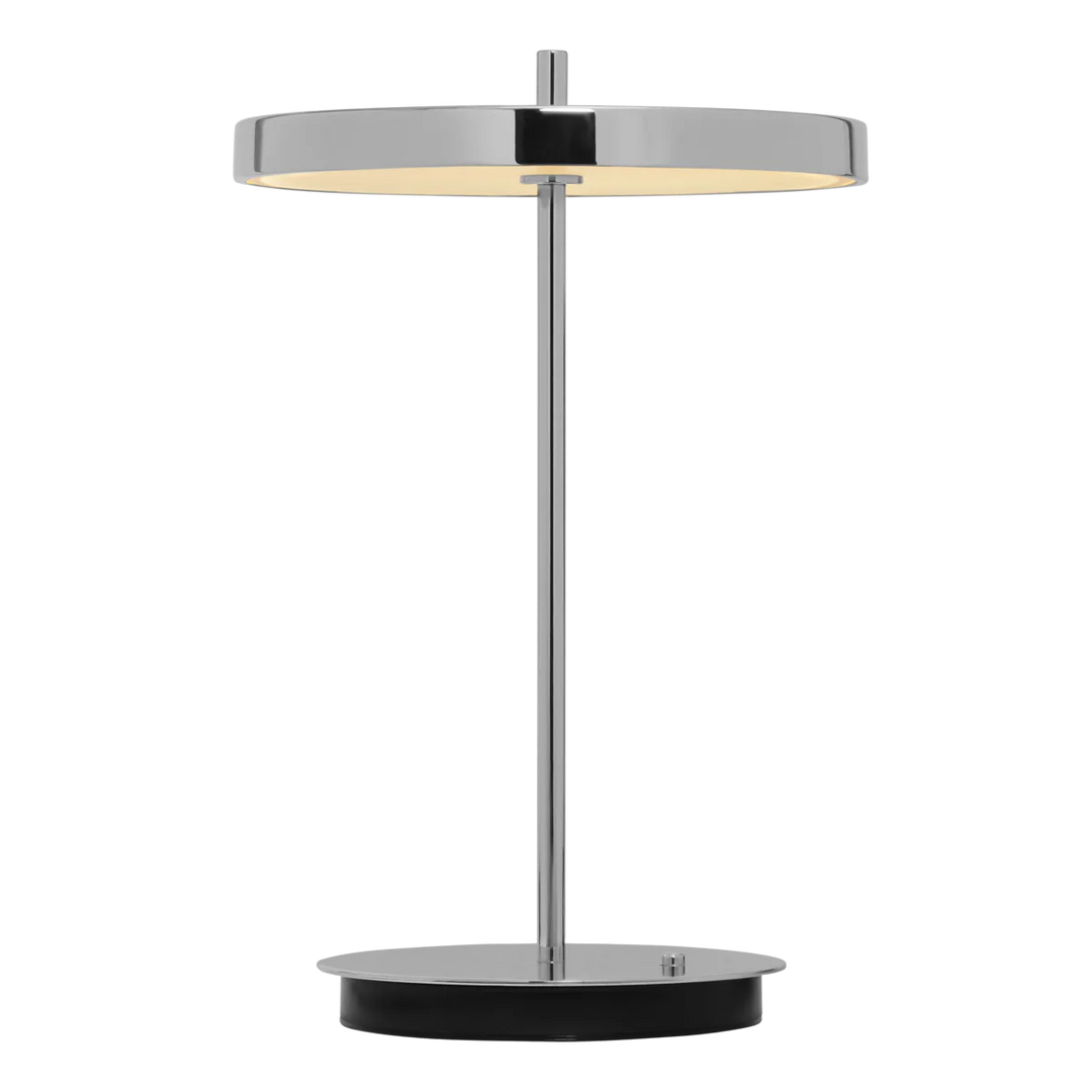 Umage Asteria Move Portable Table Lamp In Polished Steel