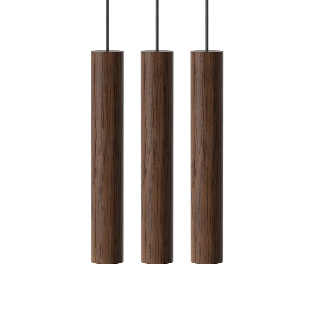 Umage Chimes Cluster 3 LED Pendant Lamp - Dark Oak-Beaumonde