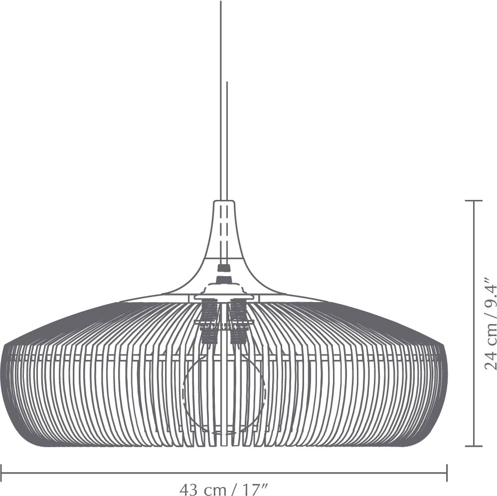 Umage Clava Dine Wood Lampshade Natural Oak