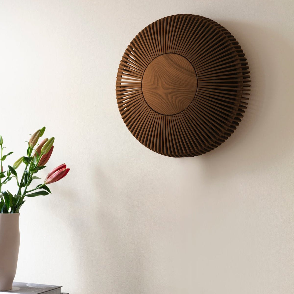 Umage Clava Up Wood Dark Oak Wall Light