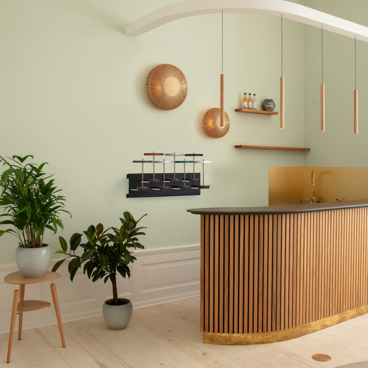 Umage Clava Up Wood Oak Ash Wall Light