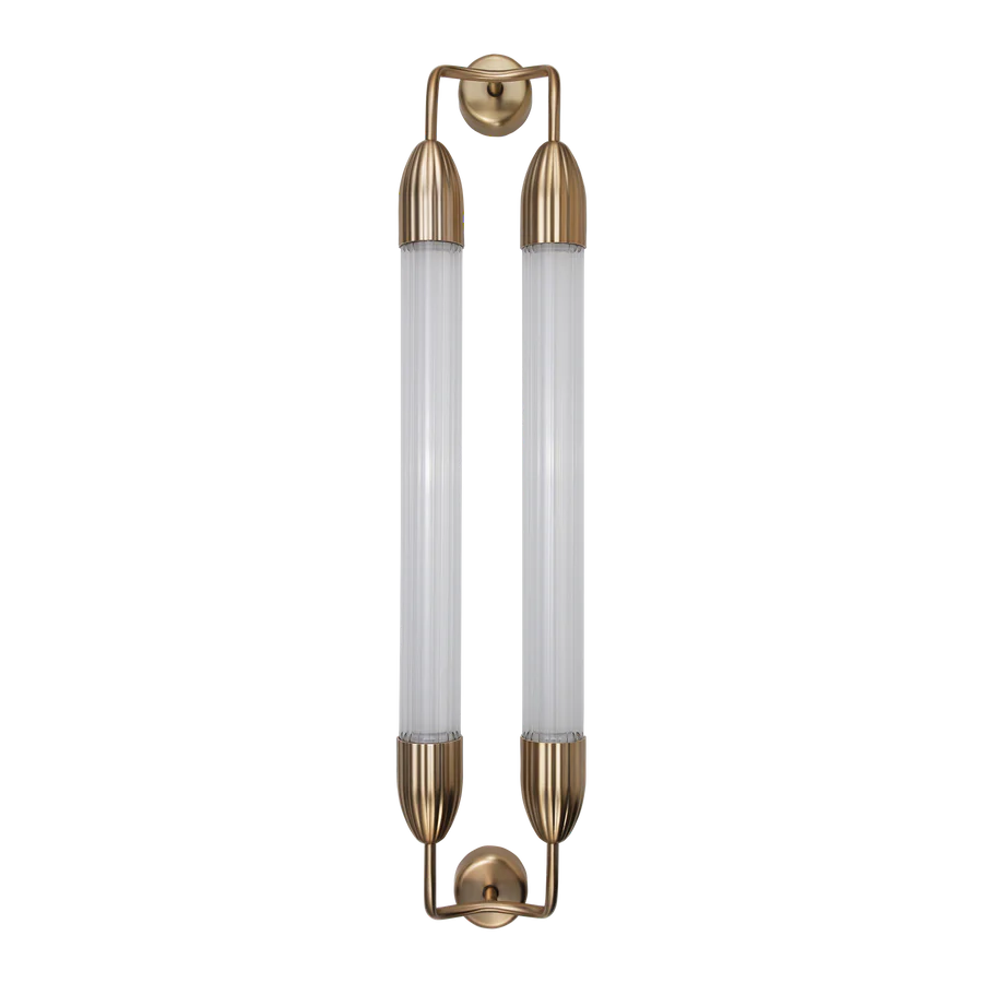 Umage Lemon Squeeze Long Double Wall Lamp In Plated Brass