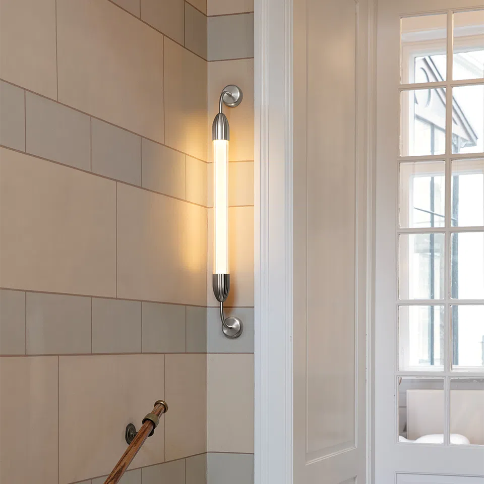 Umage Lemon Squeeze Long Single Wall Lamp In Polished Steel