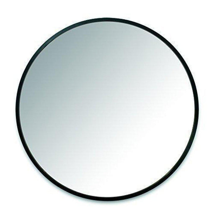 Hub Round Mirror Black 61cm-Umbra-Beaumonde