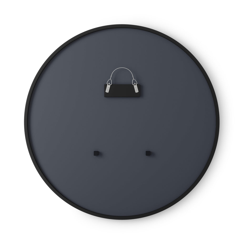 Umbra Hub Round Mirror Black 61cm-Beaumonde