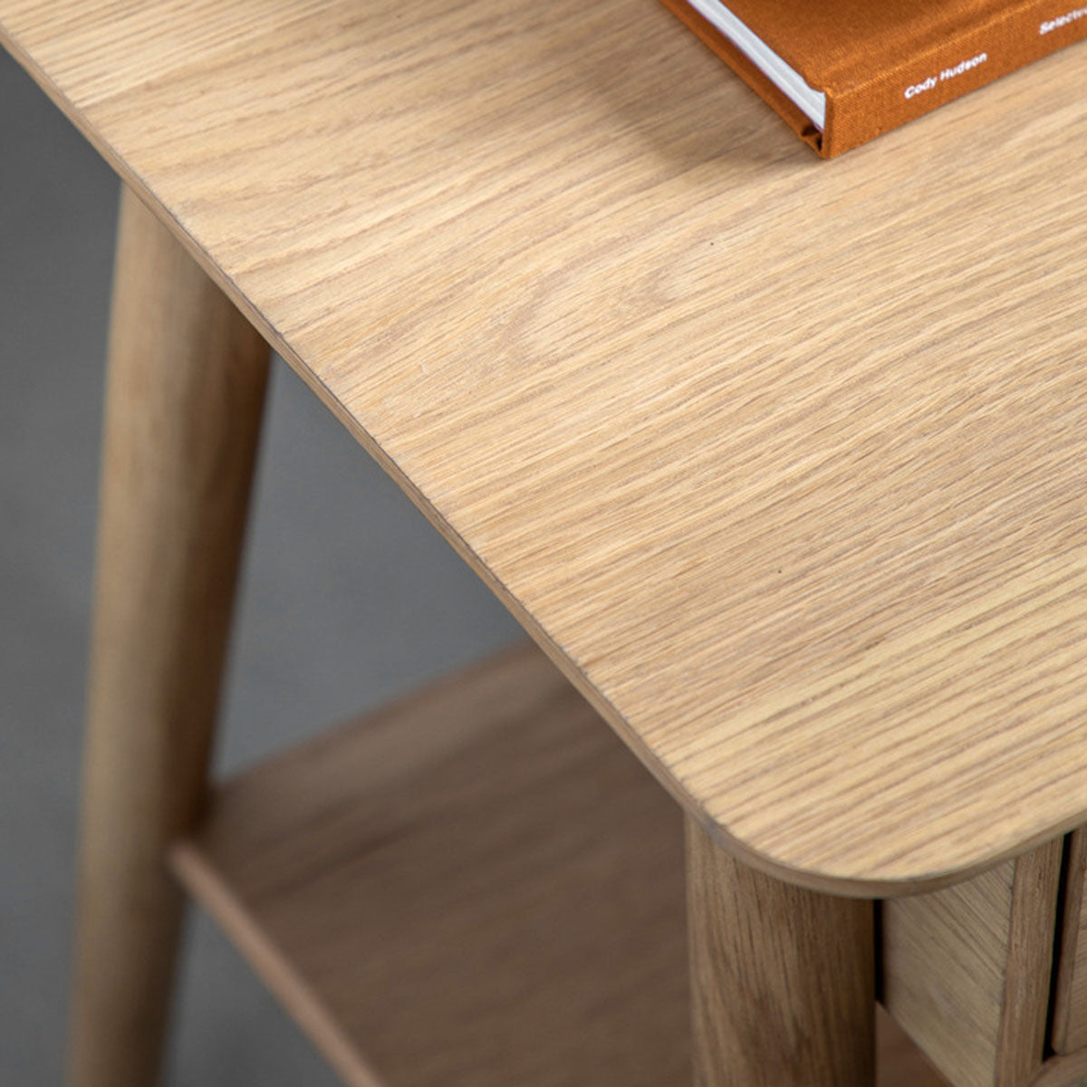 Gallery Direct Hatfield 1 Drawer Bedisde Natural 450x400x500mm