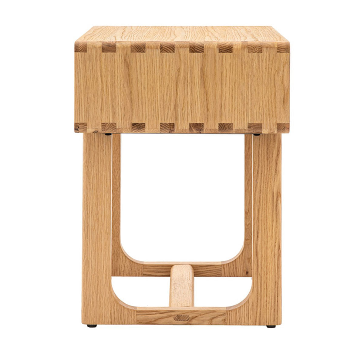 Gallery Direct Craft 1 Drawer Bedside Natural 500x400x550mm